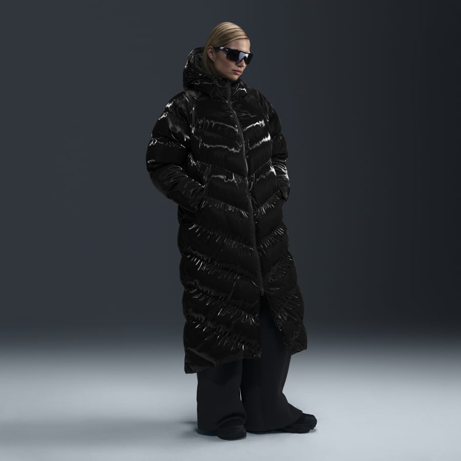Nike puffer jacket women's long shop