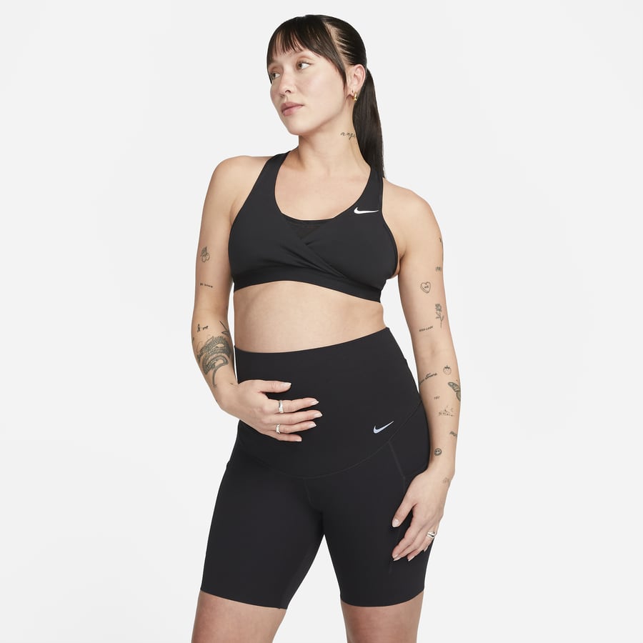 Nike Women's Swoosh (M) Medium-Support Padded Sports Bra (Maternity) in  Pink, Size: Small