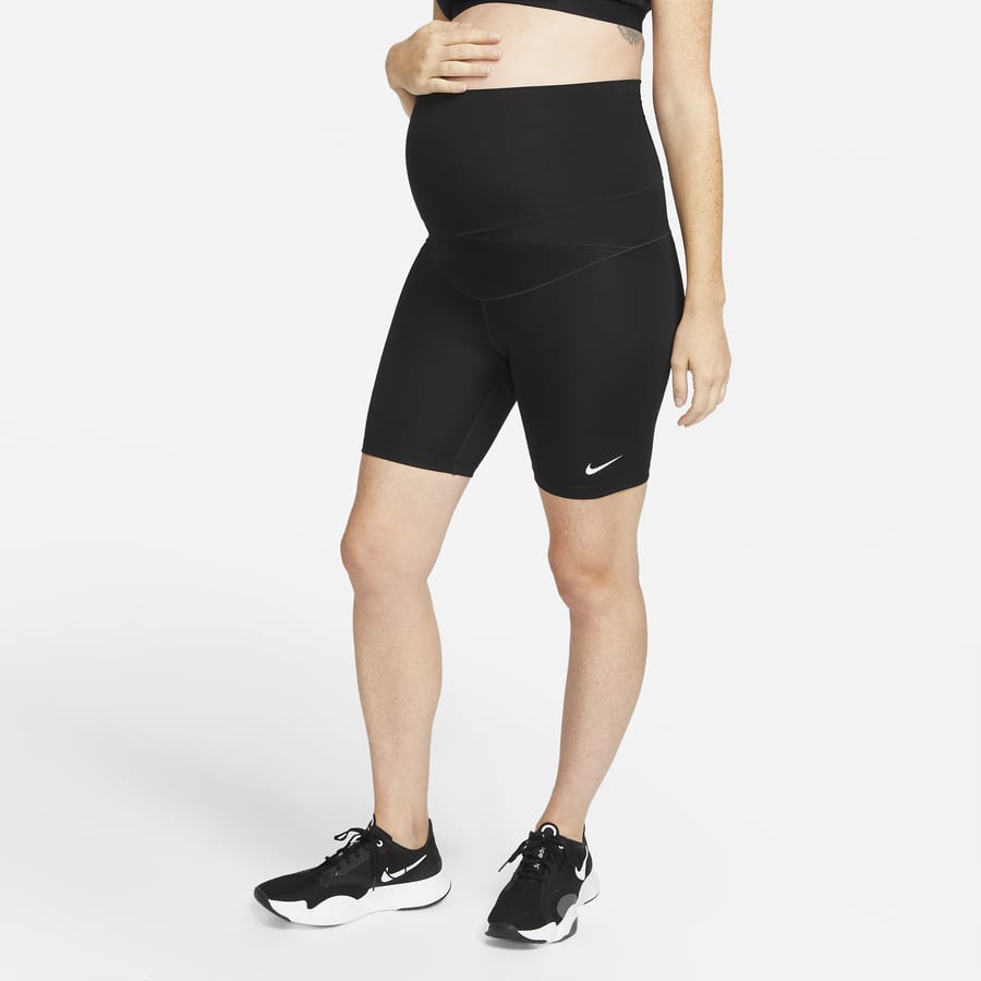 Nike One Maternity Leggings High Waisted Pants Large Short