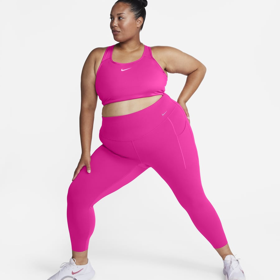 Nike Hot Pink Sportwear Leggings Leopard Print Waist Band – Elli Share