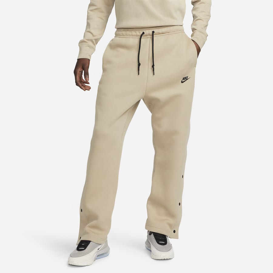 Nike Tech Sweatpantsmen's Luxury Sweatpants - Autumn Casual Polyester  Straight-fit Pants