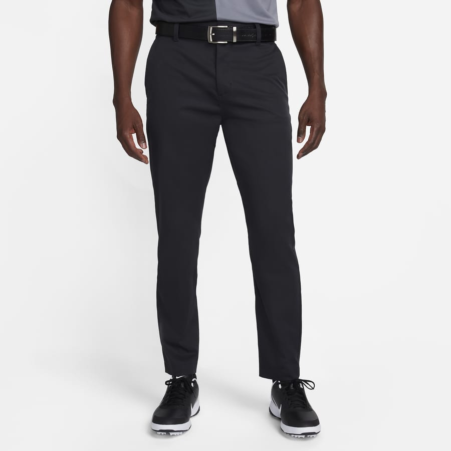 J.Lindeberg Golf Trousers - Cuffed Jogger Pant - Black Check AW22