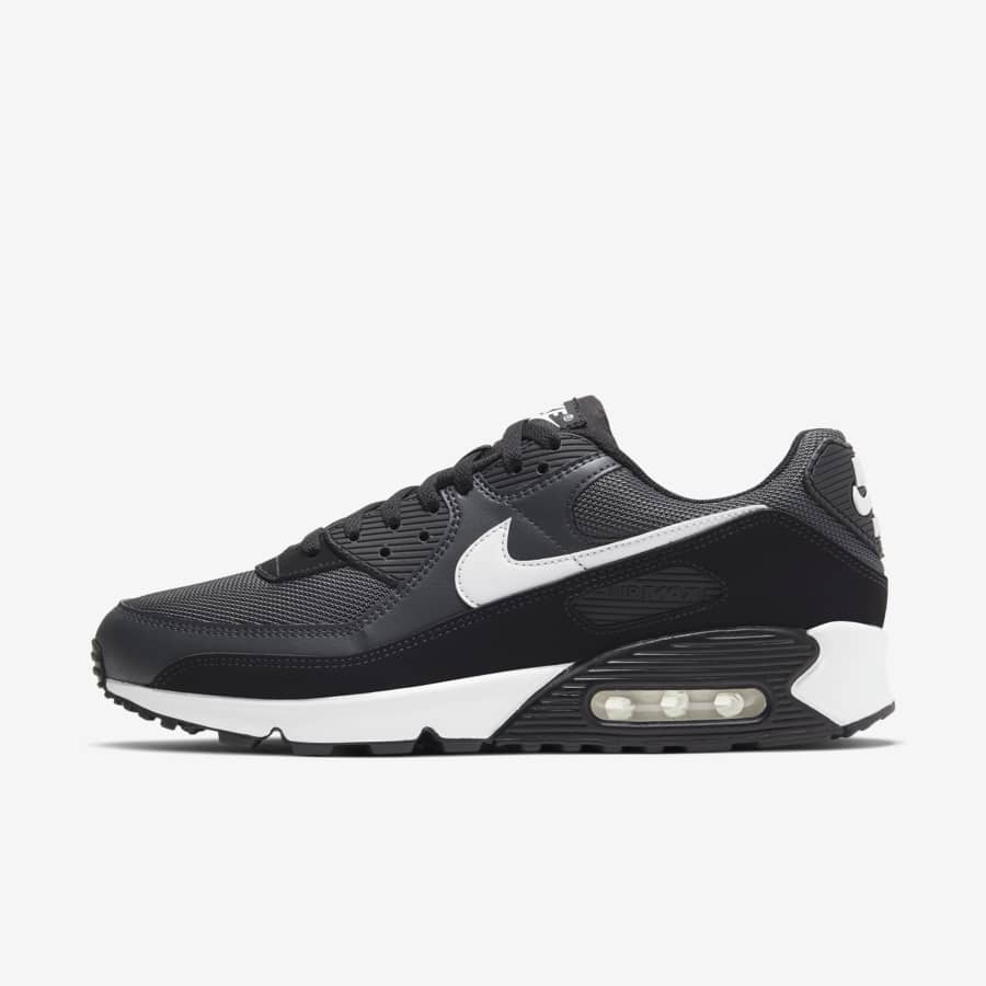 Nike air max 90 heren zwart leer clearance