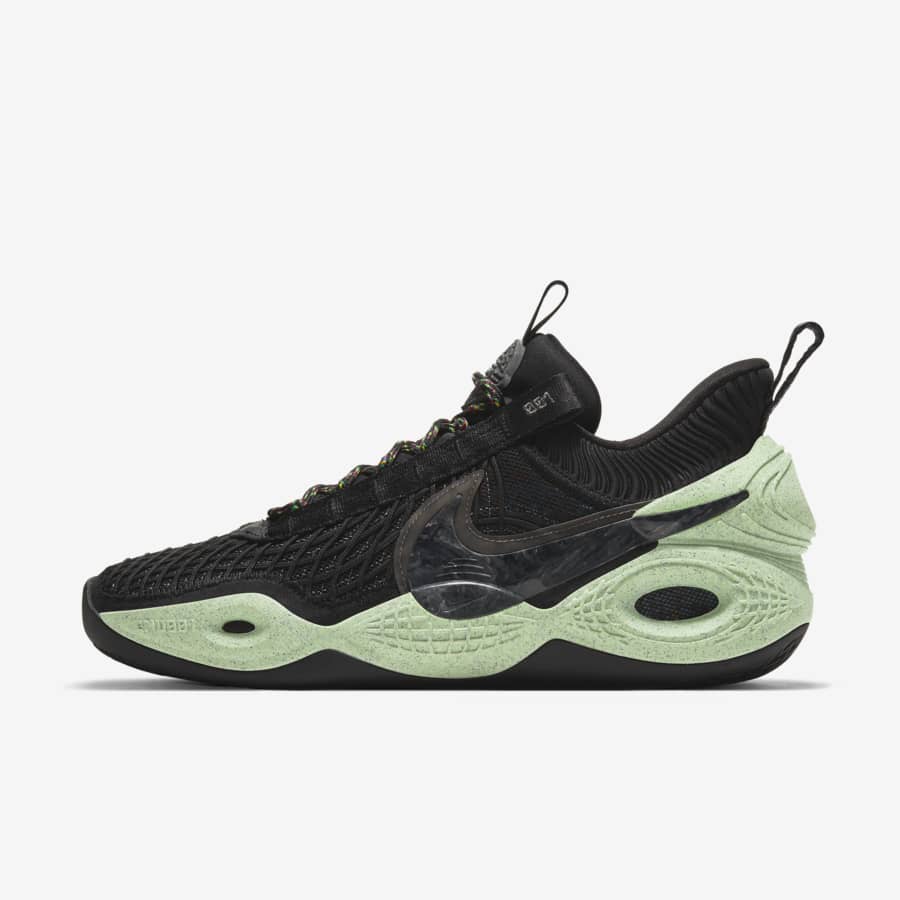 green and black nike basketball shoes