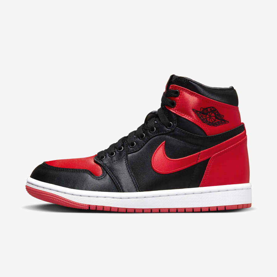 Black And Red Air Jordan Sneaker Stock Photo - Download Image Now