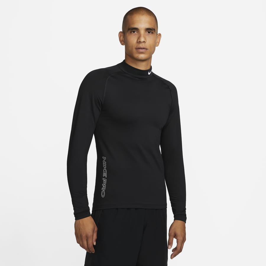 Nike Pro Combat Neck long sleeve base layer - Black