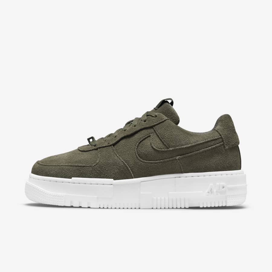 nike white platform shoes