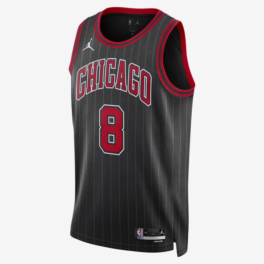 Chicago Bulls Showtime Men's Nike Dri-FIT NBA Full-Zip Hoodie. Nike LU