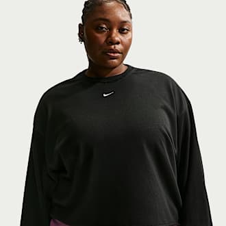 nike plus size hooded shirts & tops