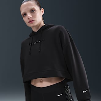 nike oversized cropped sweatshirt