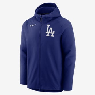 Los Angeles DODGERS Long Funnel Neck tube hoodie full zip blue