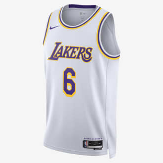 Los Angeles Lakers Practice Men's Nike Dri-FIT NBA Long-Sleeve T-Shirt.  Nike LU