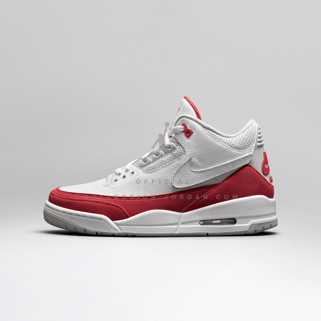 jordan 3 retro white red grey