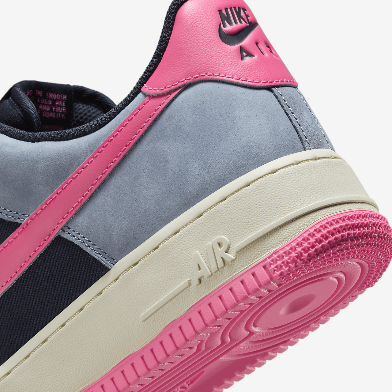 Nike Air Force 1 sneaker Dark Obsidian/Ashen Slate/Green Frost/Pink Blast