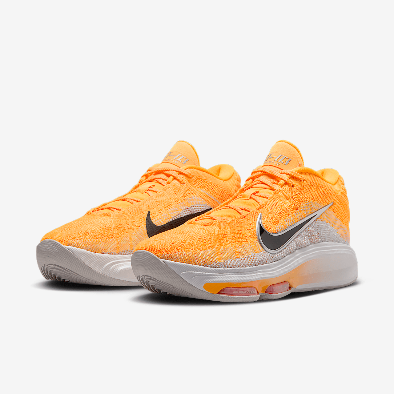 Nike  sneaker Laser Orange/Metallic Silver/Vast Grey/Zwart