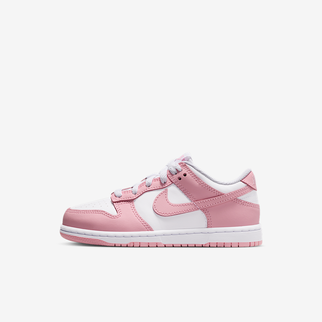 Nike Dunk Low sneaker Wit/Wit/Wit/Medium Soft Pink