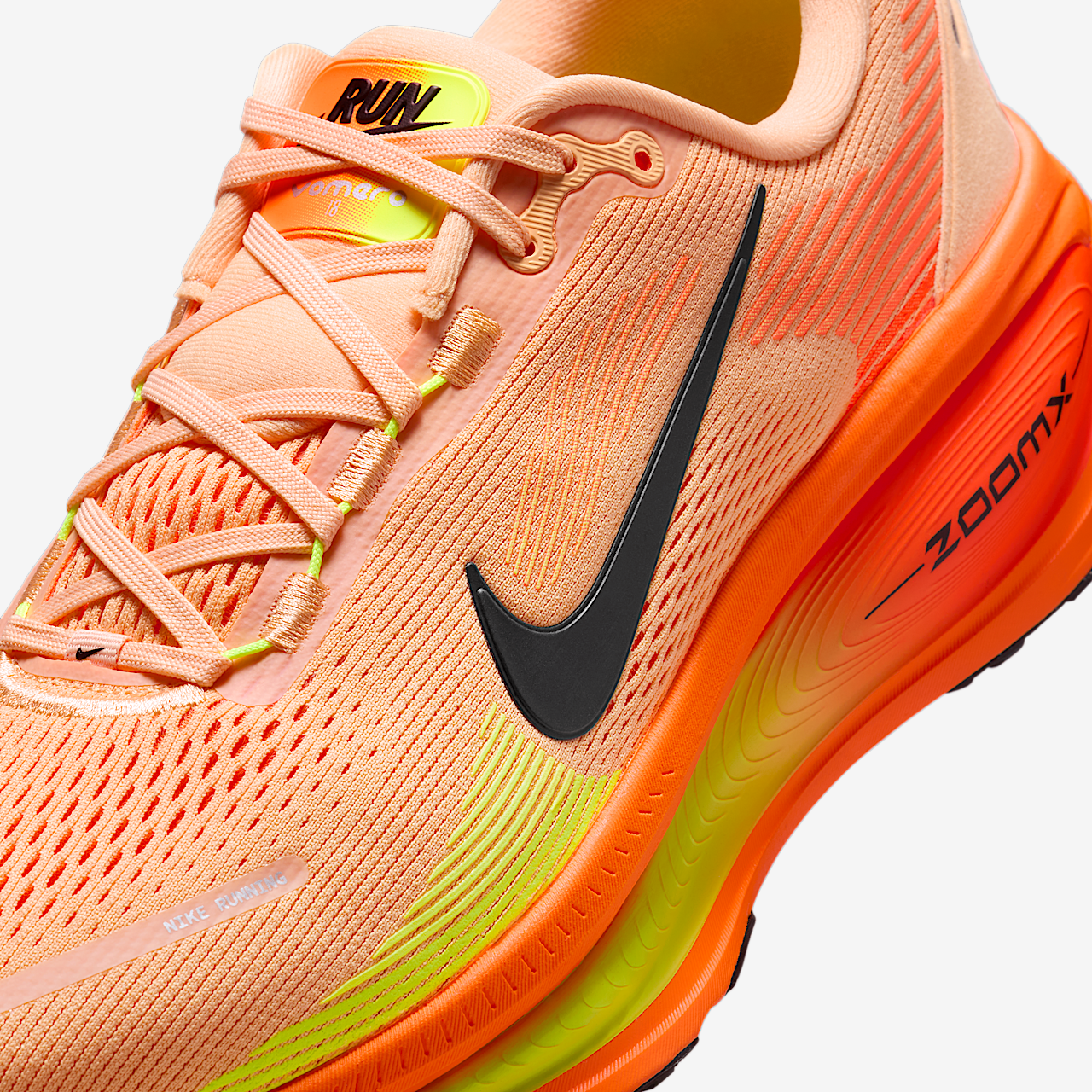 Nike Vomero sneaker Orange Chalk/Total Orange/Volt/Zwart