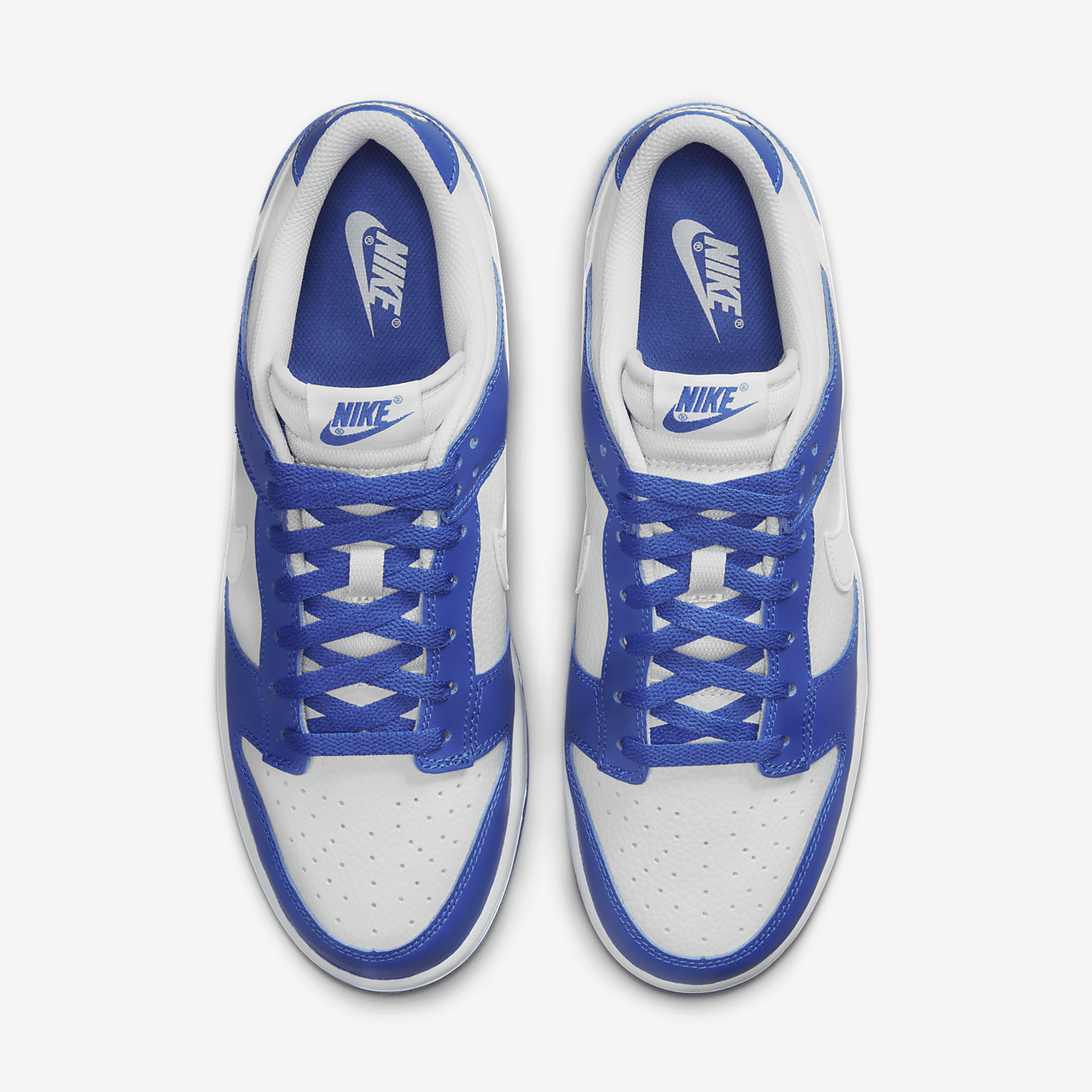 Nike Dunk Low sneaker Photon Dust/Racer Blue/Wit