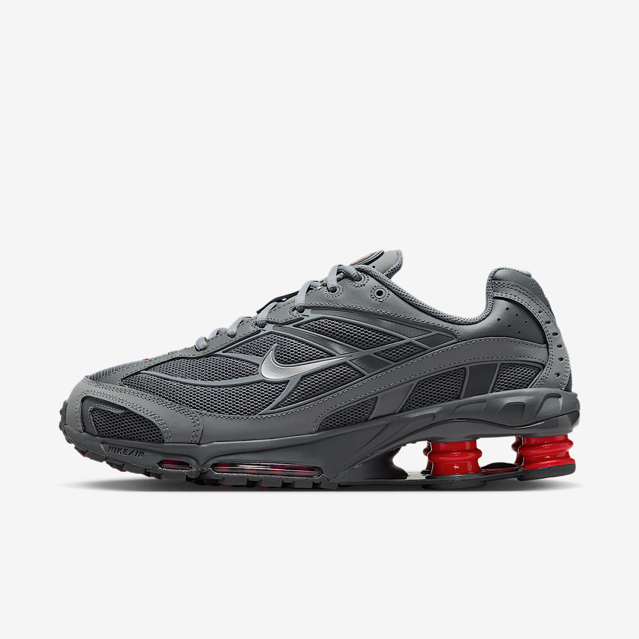 Nike Nike Shox sneaker Smoke Grey/University Red/Iron Grey/Metallic Silver