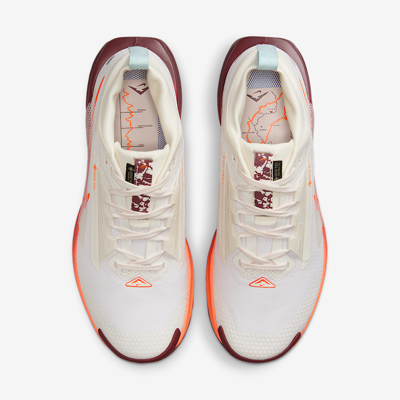 Nike Pegasus sneaker Sail/Glacier Blue/Dark Team Red/Hyper Crimson