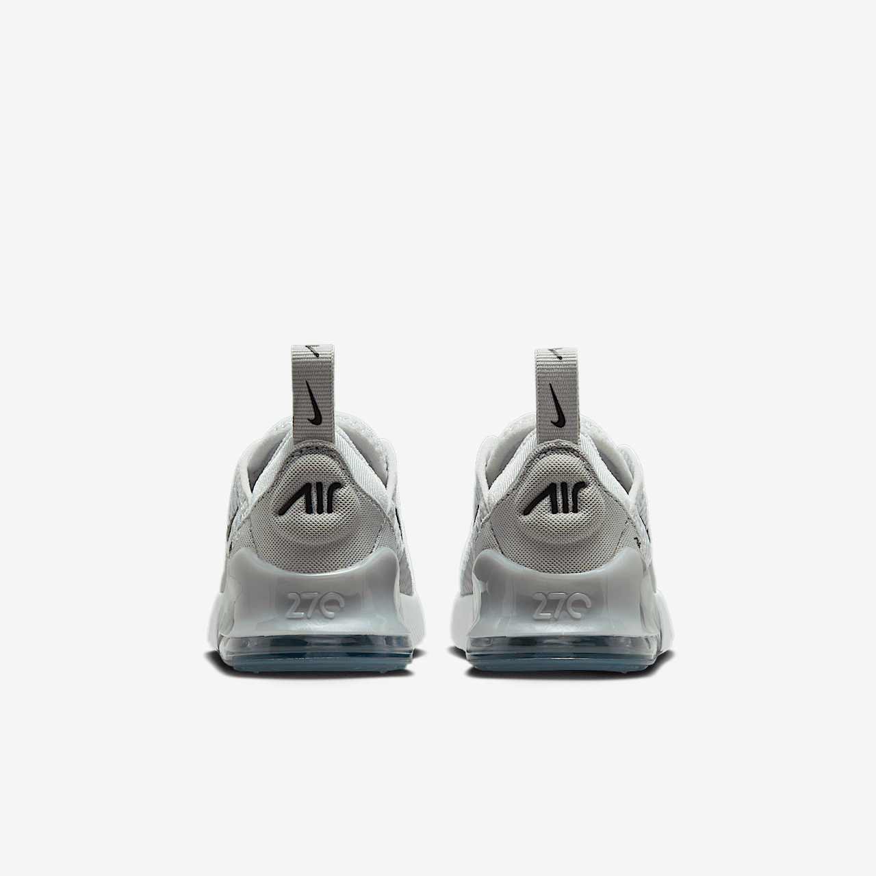 Nike Air max 270 sneaker Pure Platinum/Light Smoke Grey/Metallic Silver/Zwart