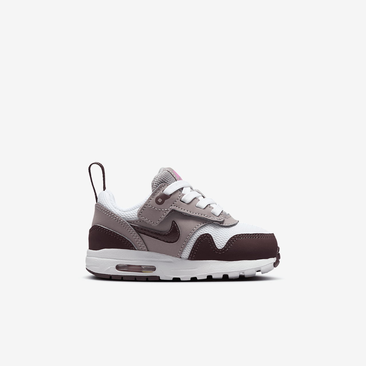 Nike Air Max 1 sneaker Wit/Light Violet Ore/Playful Pink/Burgundy Crush