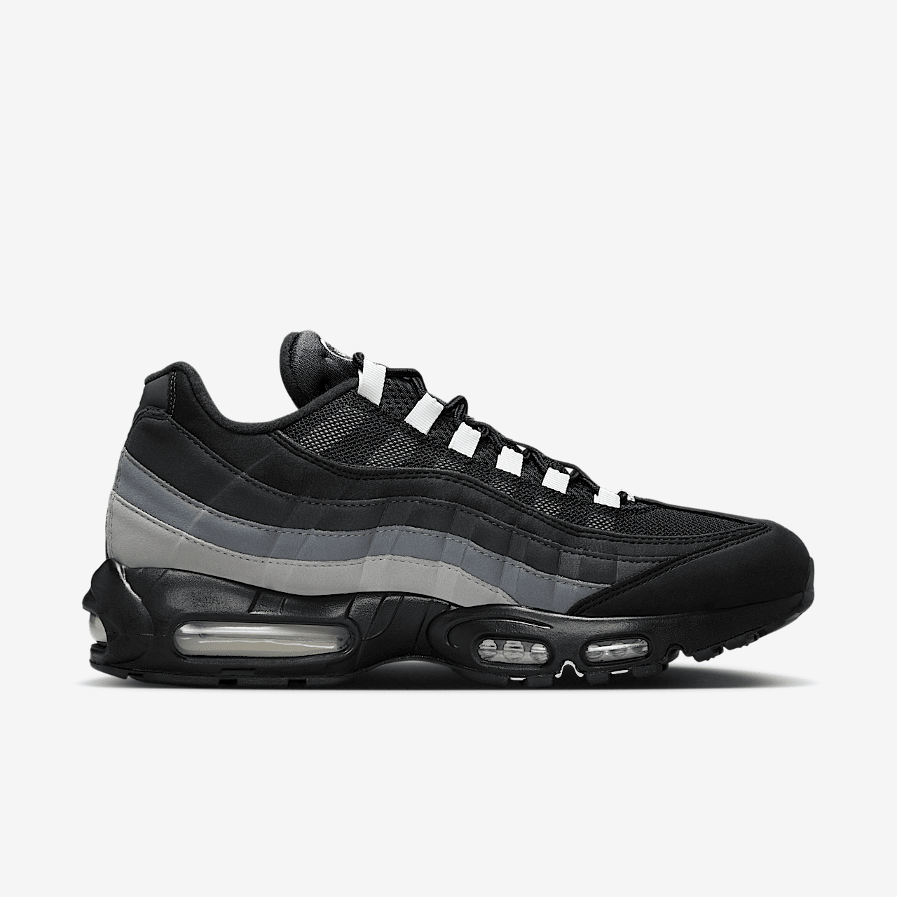 Nike Air Max 95 sneaker Zwart/Anthracite/Light Smoke Grey/Pure Platinum