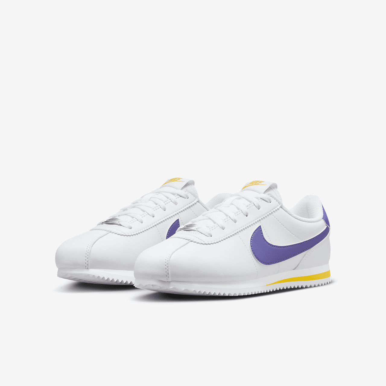 Nike Cortez sneaker Wit/Varsity Maize/Varsity Purple