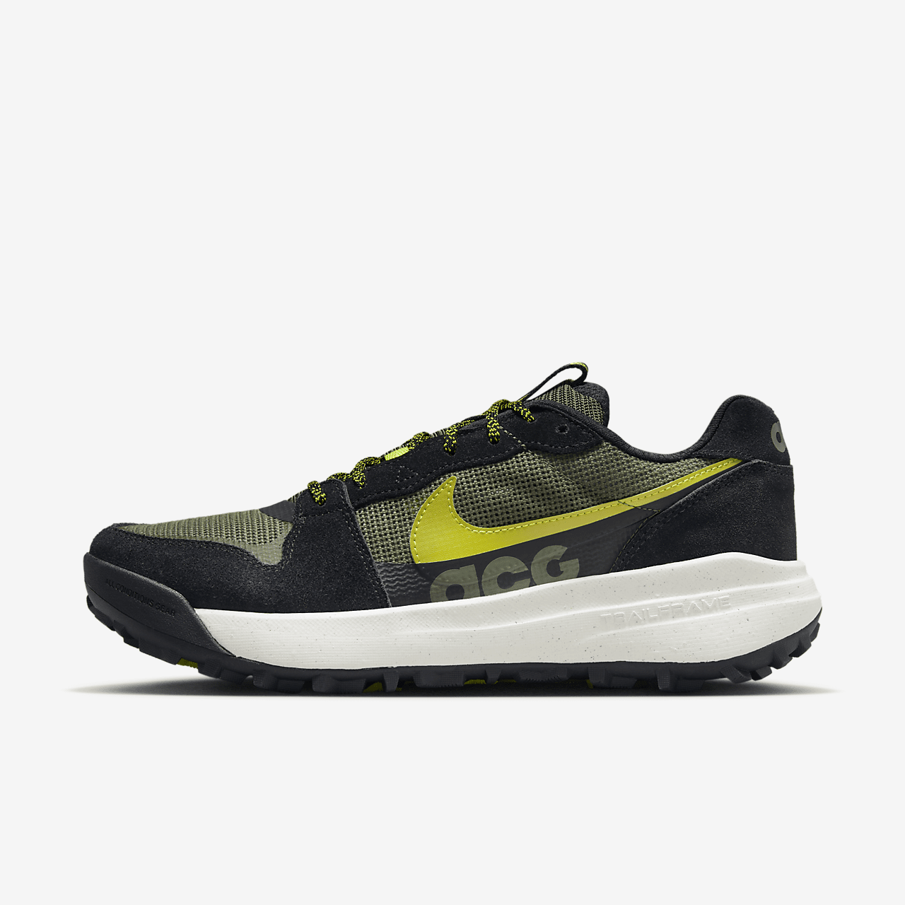 Nike ACG sneaker Cargo Khaki/Zwart/Bright Cactus/Moss