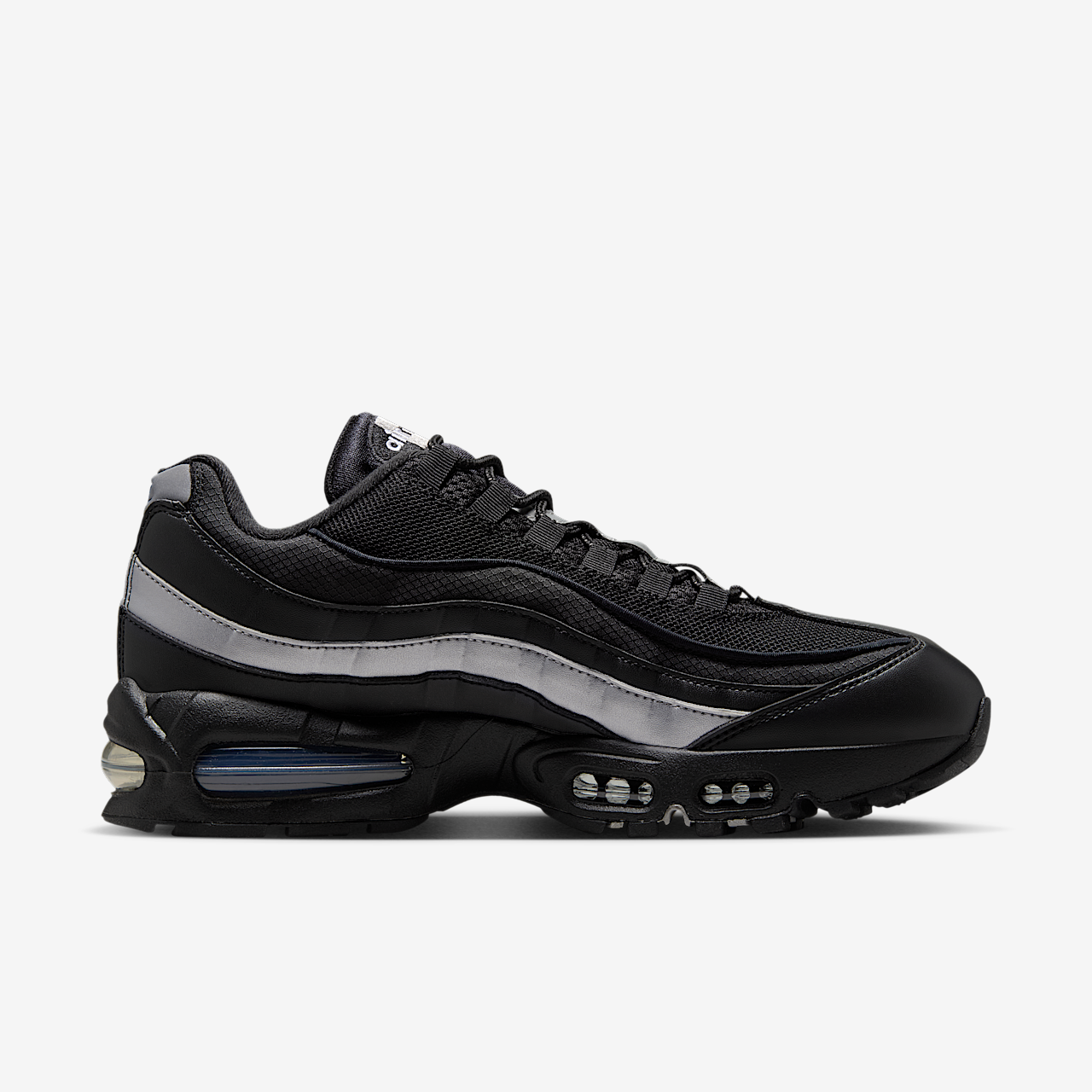 Nike Air Max sneaker Zwart/Zwart/Wit/Metallic Silver