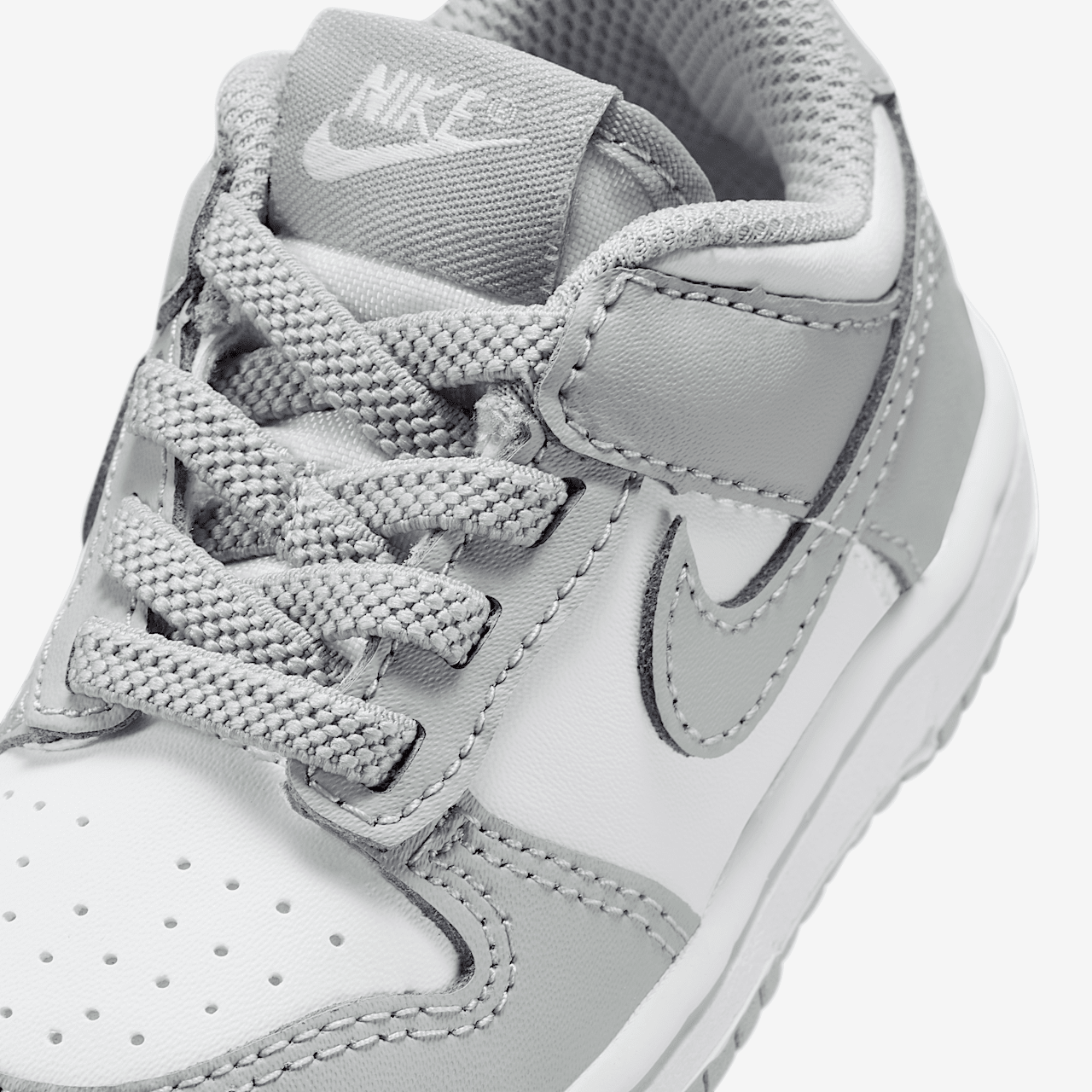 Nike Dunk Low sneaker Wit/Wit/Light Smoke Grey