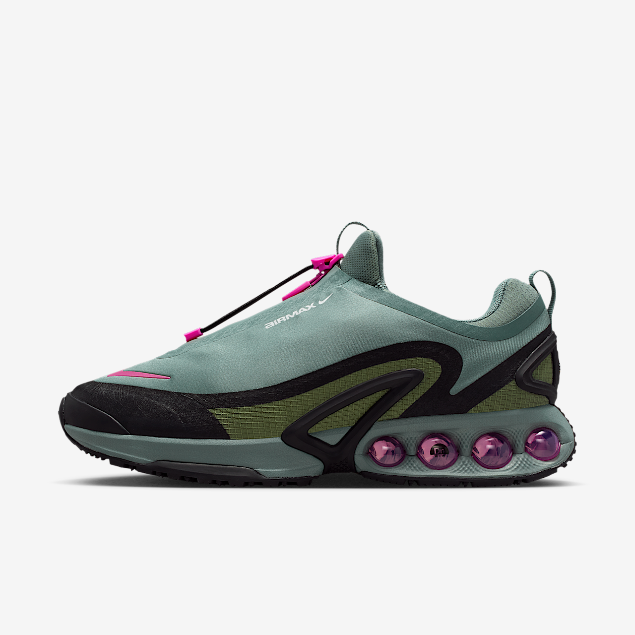 Nike Air Max DN sneaker Clay Green/Sky J Light Olive/Zwart/Fire Pink