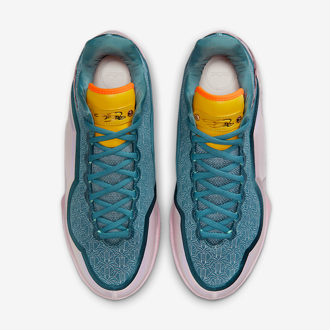 Nike LeBron sneaker Smokey Blue/Lightning/Total Orange/Meerkleurig
