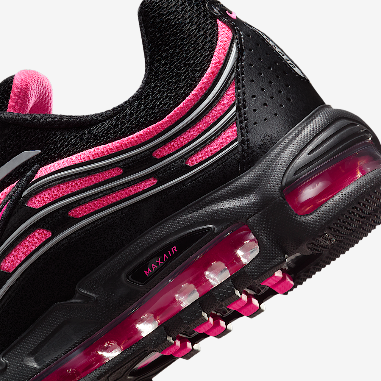 Nike Air Max sneaker Zwart/Zwart/Metallic Silver/Hyper Pink