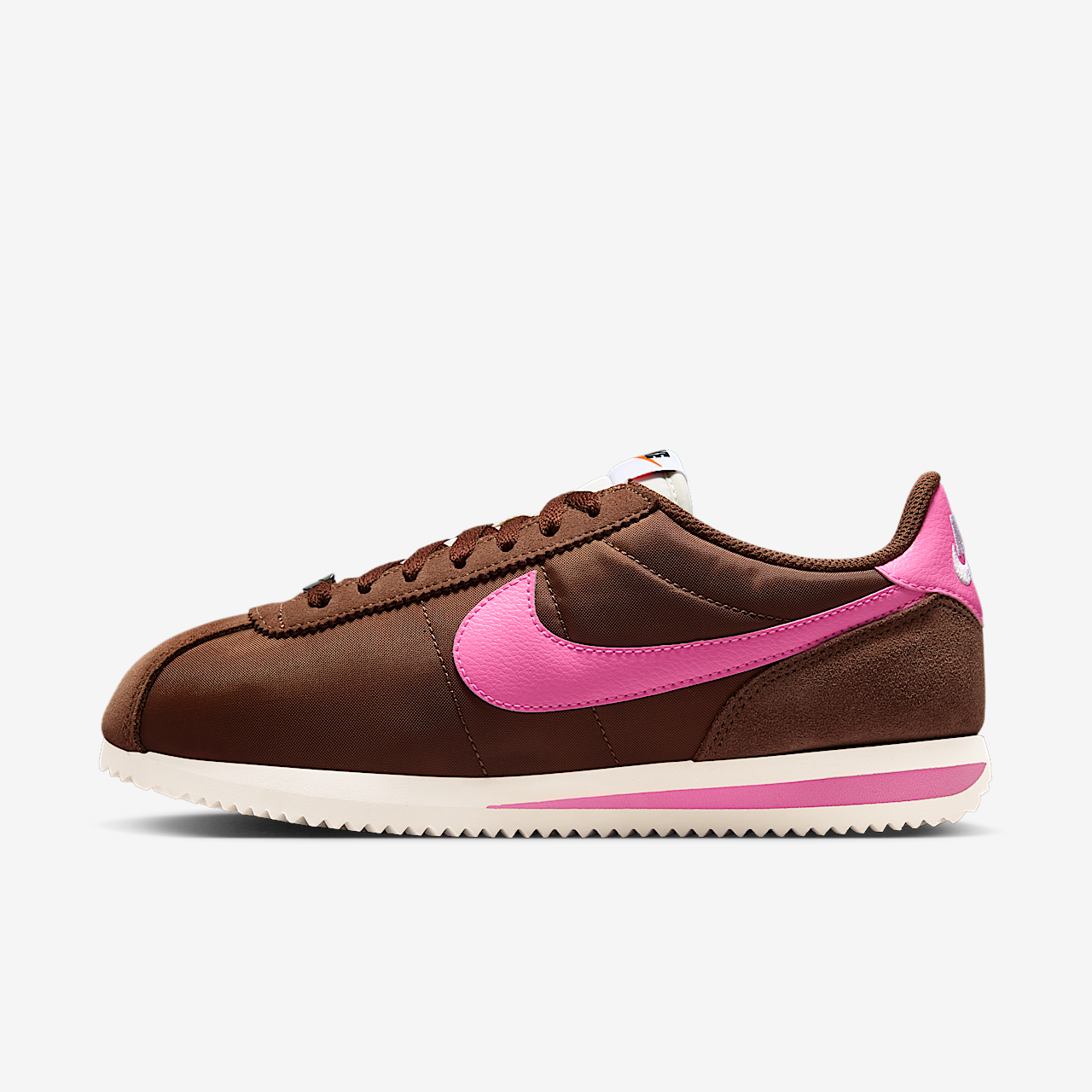 Nike Cortez sneaker Fauna Brown/Sail/Wit/Pink Spell