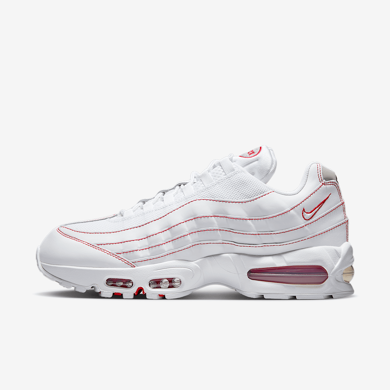 Nike Air Max sneaker Wit/University Red/Wolf Grey/Wit