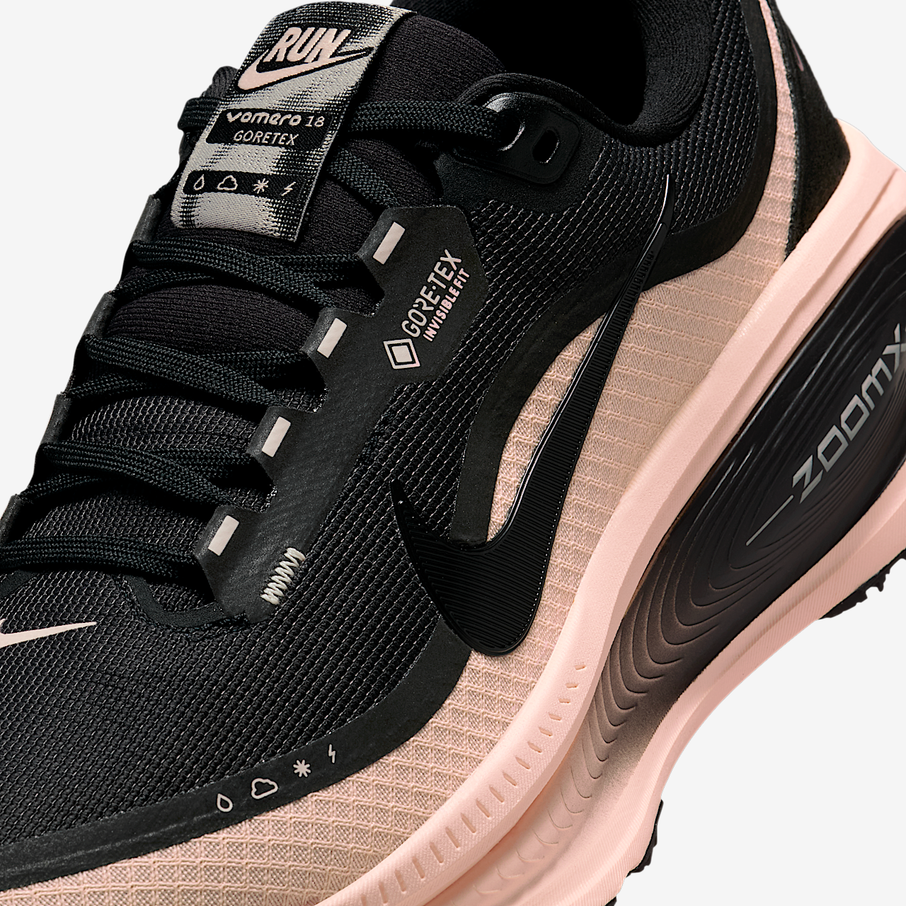 Nike Vomero sneaker Zwart/Crimson Tint/Zwart/Zwart