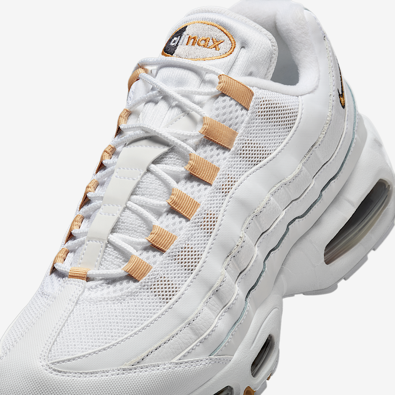 Nike Air Max sneaker Wit/Zwart/Pearl Grey/Metallic Gold