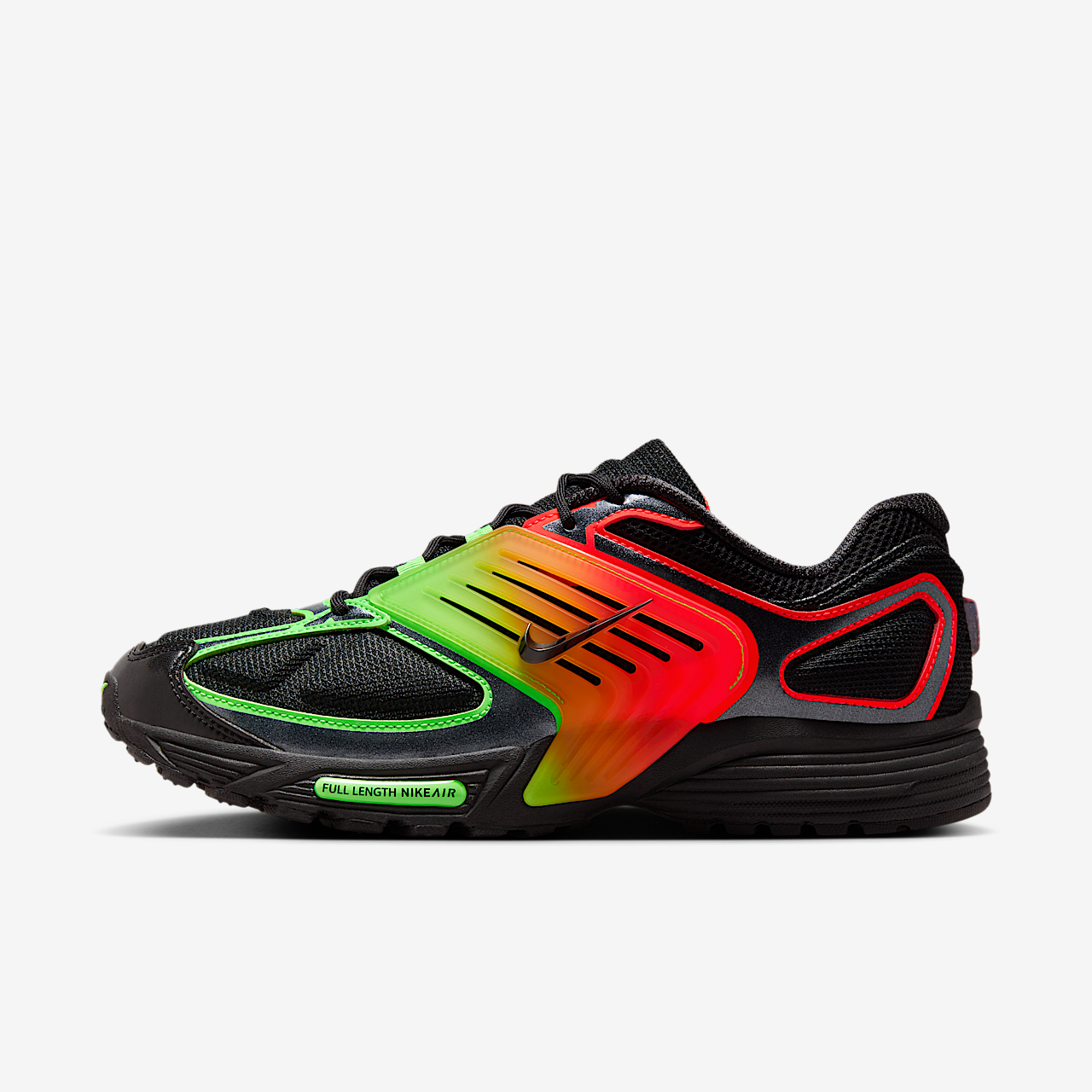 Nike Nike Air Pegasus Wave sneaker Zwart/Bright Crimson/Green Strike/Zwart