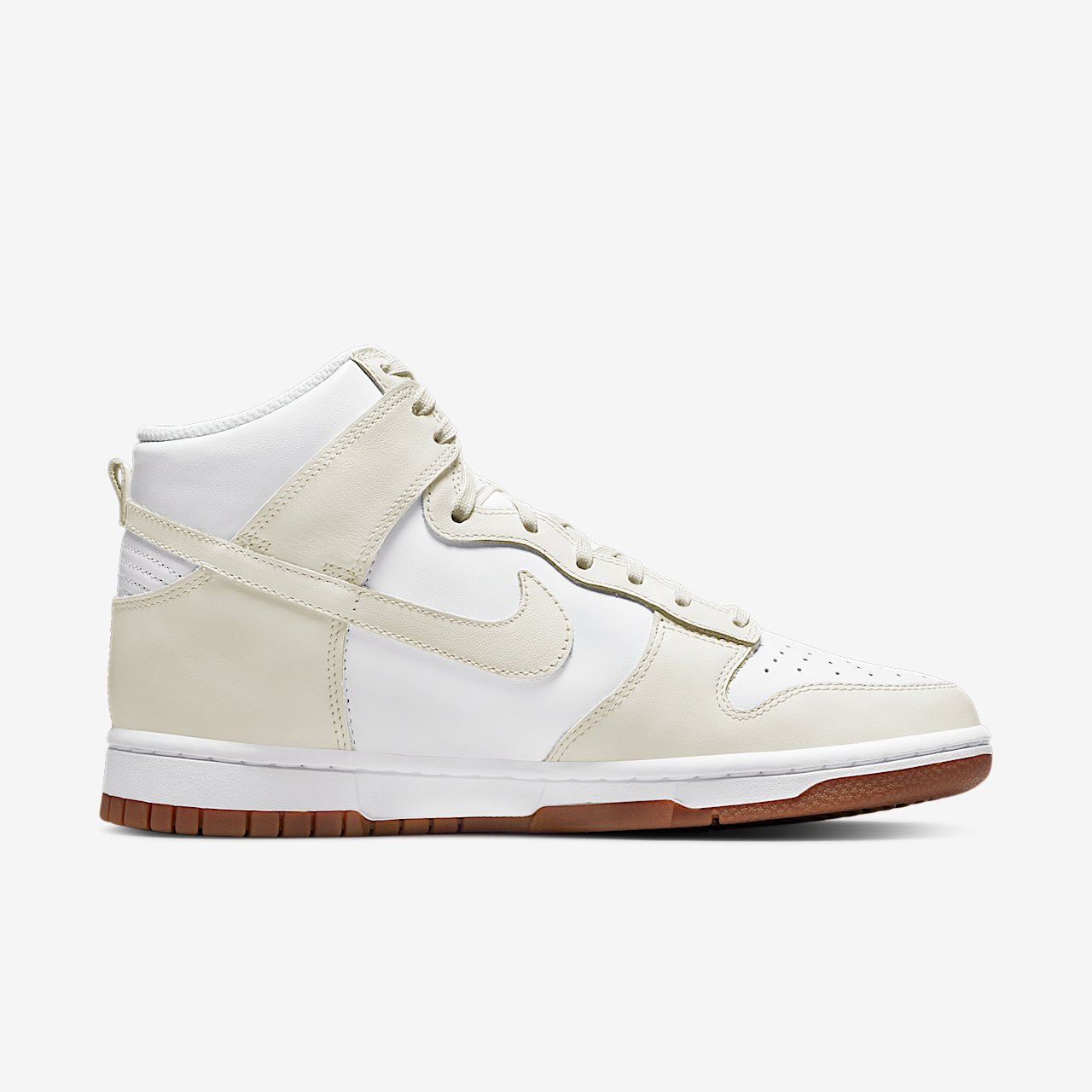 Nike Dunk High sneaker Wit/Gum Medium Brown/Sail