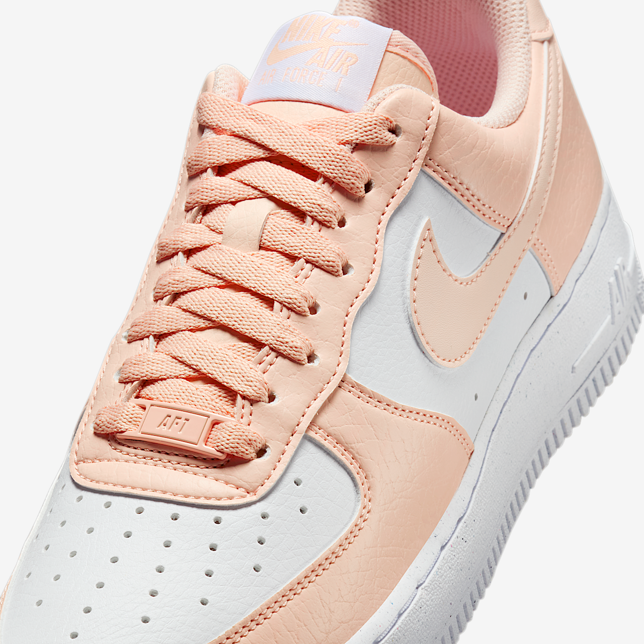 Nike Air Force 1 sneaker Wit/Wit/Washed Coral