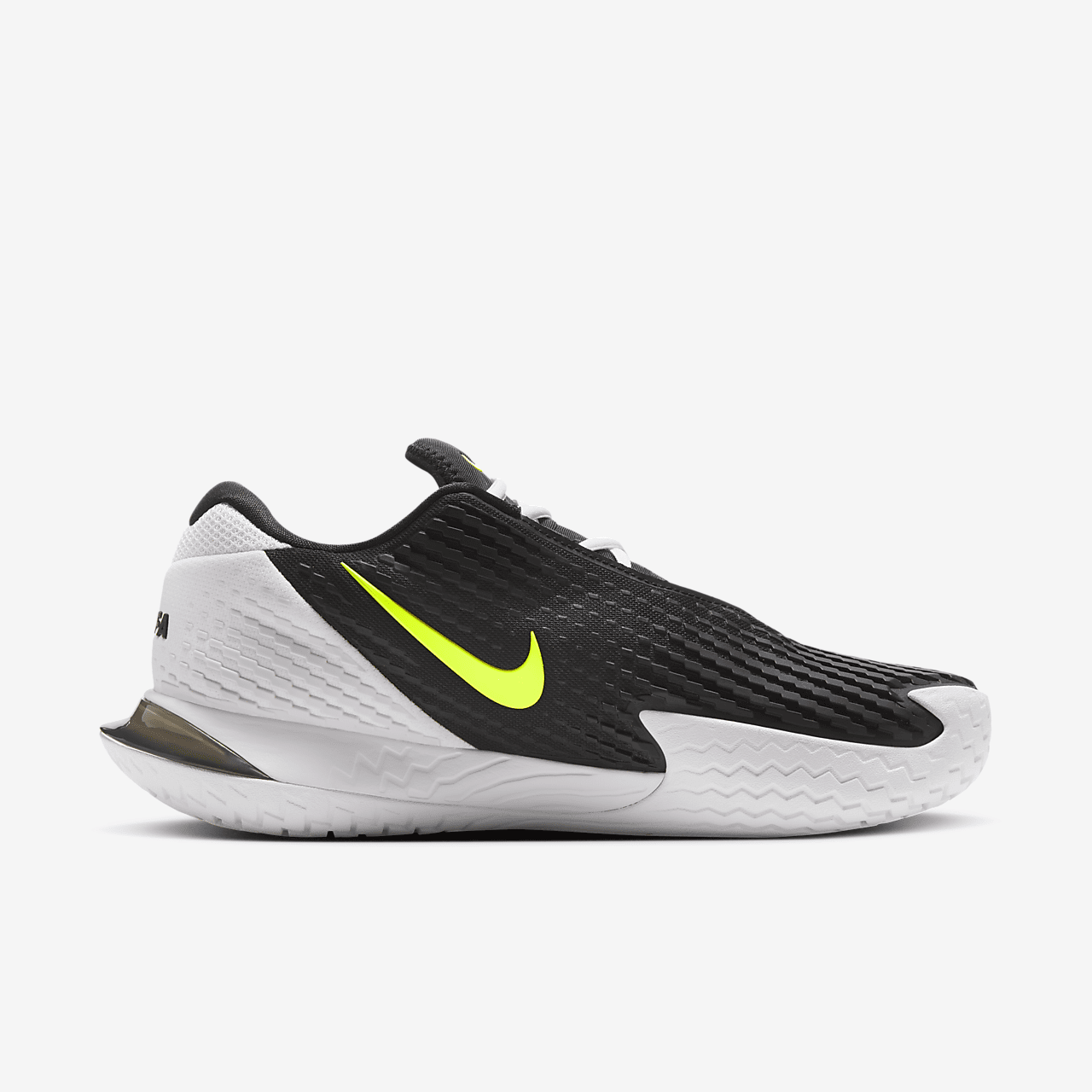 Nike  sneaker Zwart/Wit/Volt/Metallic Silver