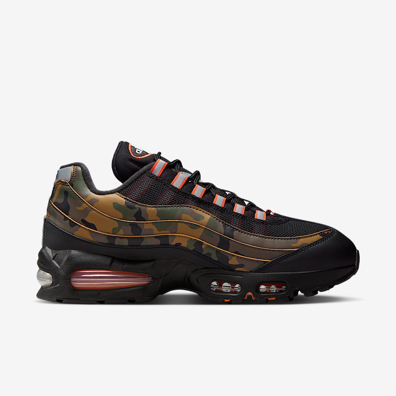 Nike Air Max sneaker Zwart/Metallic Silver/Golden Beige/Safety Orange