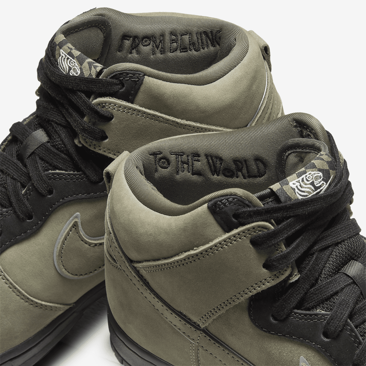 Nike Dunk High sneaker Medium Olive/Zwart/Meerkleurig