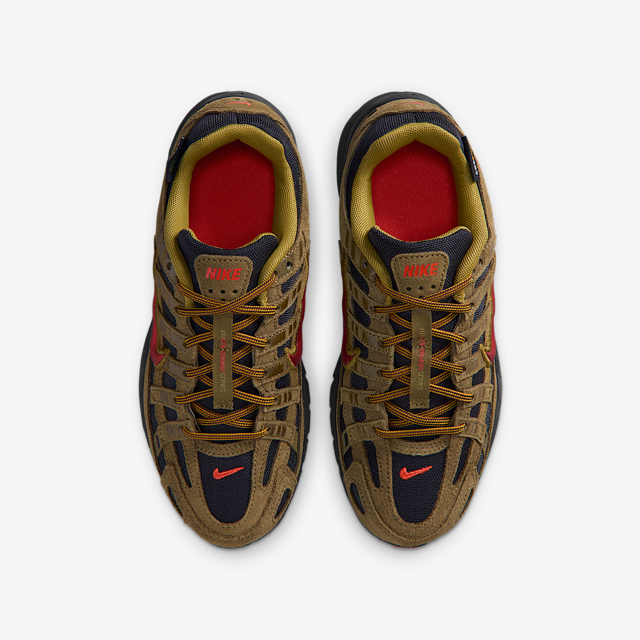 Nike P-6000 sneaker Olive Flak/Zwart/Quantum Moss/Picante Red