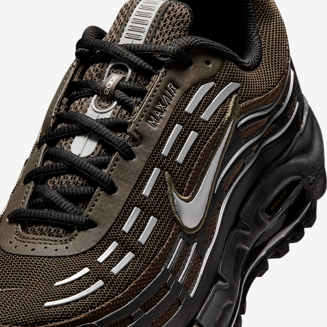 Nike Air Max sneaker Dark Hazel/Zwart/Summit White/Metallic Silver