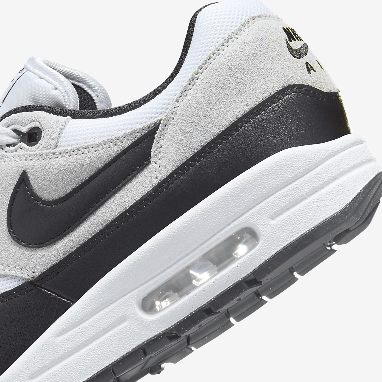 Nike Air Max 1 sneaker Wit/Pure Platinum/Zwart