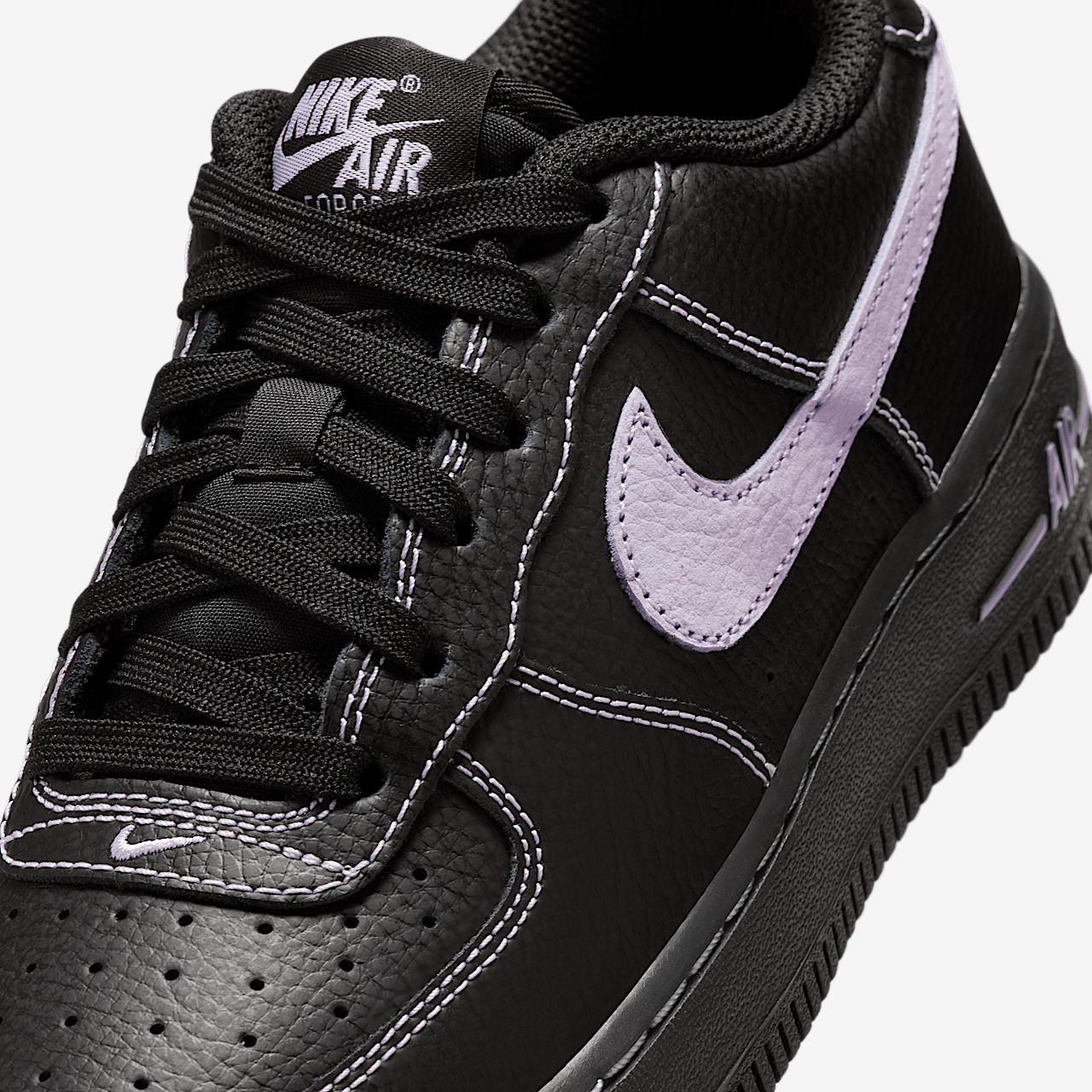Nike Air Force 1 sneaker Zwart/Hydrangeas