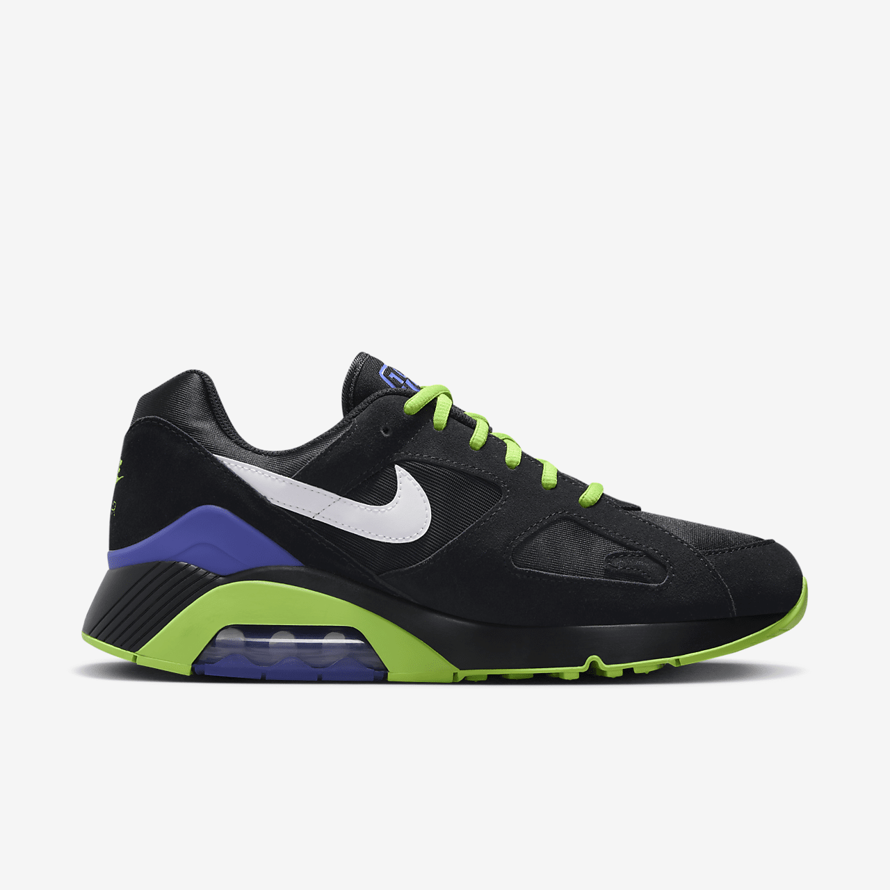 Nike Air 180 sneaker Zwart/Action Green/Persian Violet/Wit