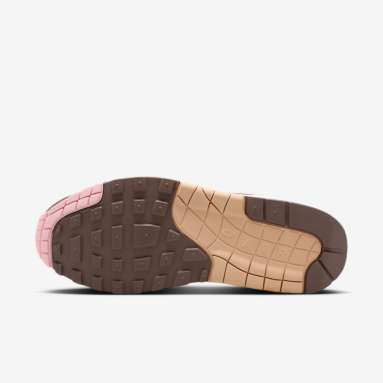 Nike Air Max 1 sneaker Sesame/Coconut Milk/Baroque Brown/Medium Soft Pink